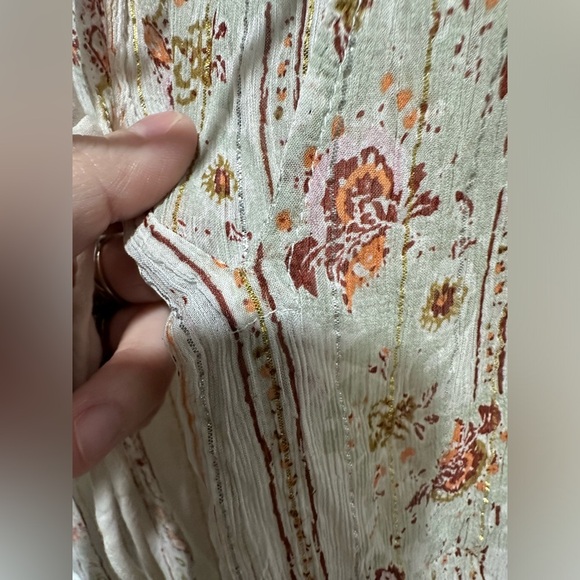 Free People Dance Magic Tunic Top Ivory Women’s Size Large Fairy Bohemian - Picture 7 of 8